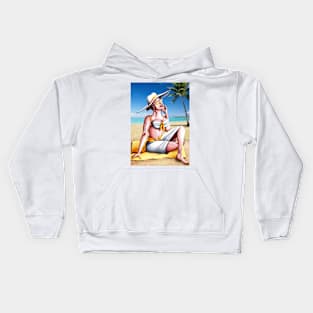 Beach day Kids Hoodie